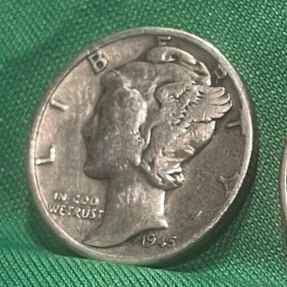 US MINT Other - 1945- 2 Mercury Head Silver Dimes Circulated Last Year  Issue (two) 203796319910